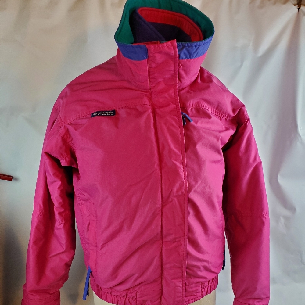 90's pink women's m winter Columbia coat jacket